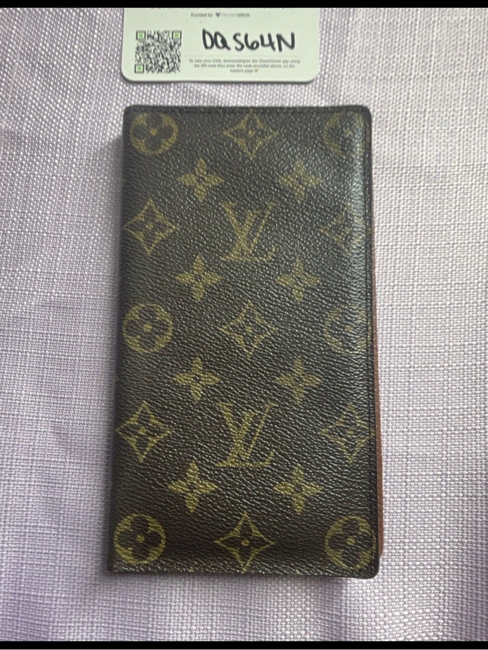 Louis Vuitton Monogram Canvas Card Holder in Brown and Gold